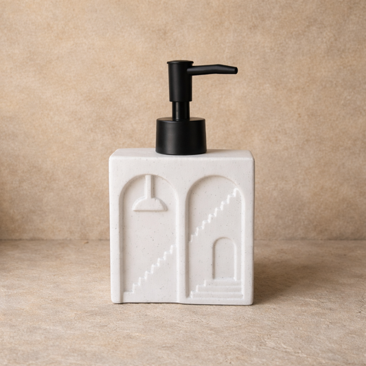 Castel Porselen Dikdörtgen Sıvı Sabunluk Beyaz KOD:1452
