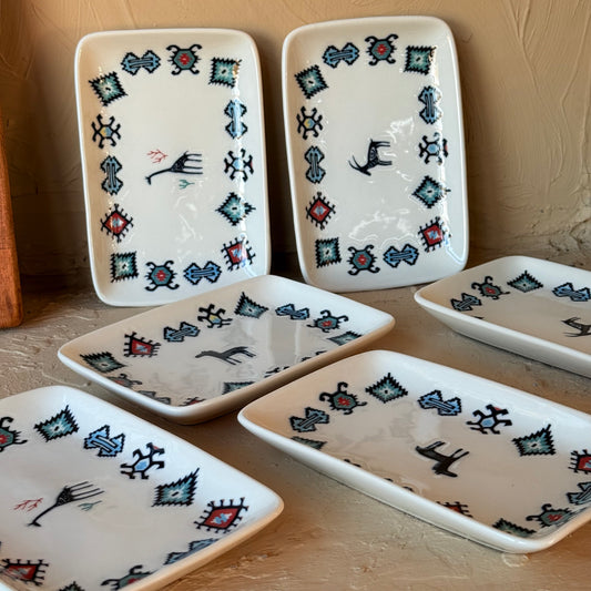 Hitit 6 Parça Porselen Kayık Tabak Seti KOD:1226