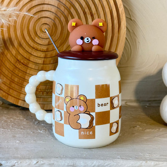 Tutku Bear Kalıklı Porselen Kupa