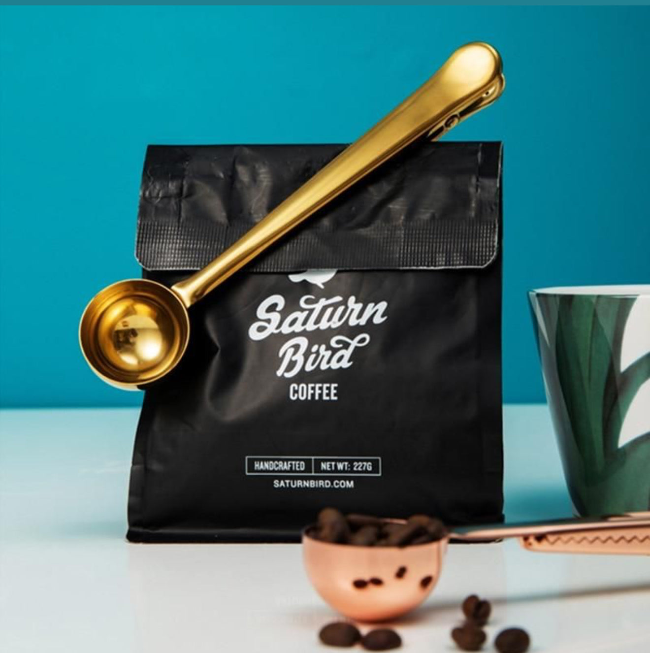 Arow Klipsli Ölçü Kaşığı Bronz Renk