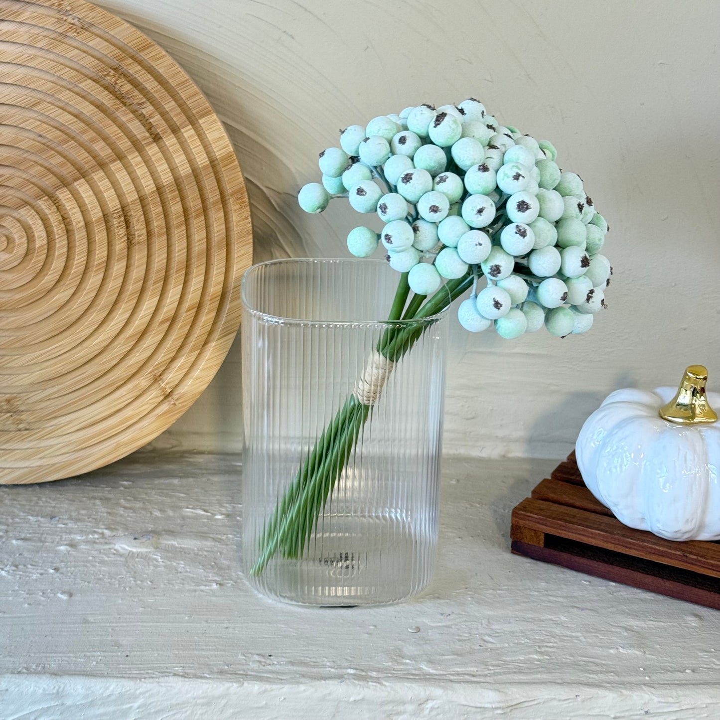 Kokina Yapay Yılbaşı Çiçeği Buket Turkuaz 25 cm