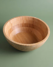 Doğal Bambu Yuvarlak Salata ve Sunum Kasesi – 25x25x11 cm-1168