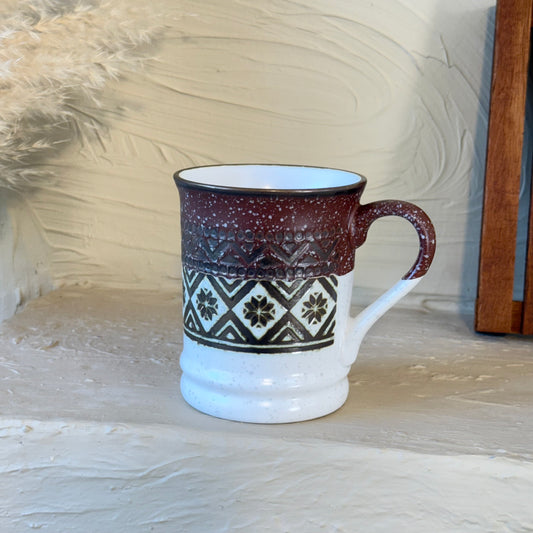 Tutku Porselen Boho Kupa 400 ml Kiremit KOD:3035