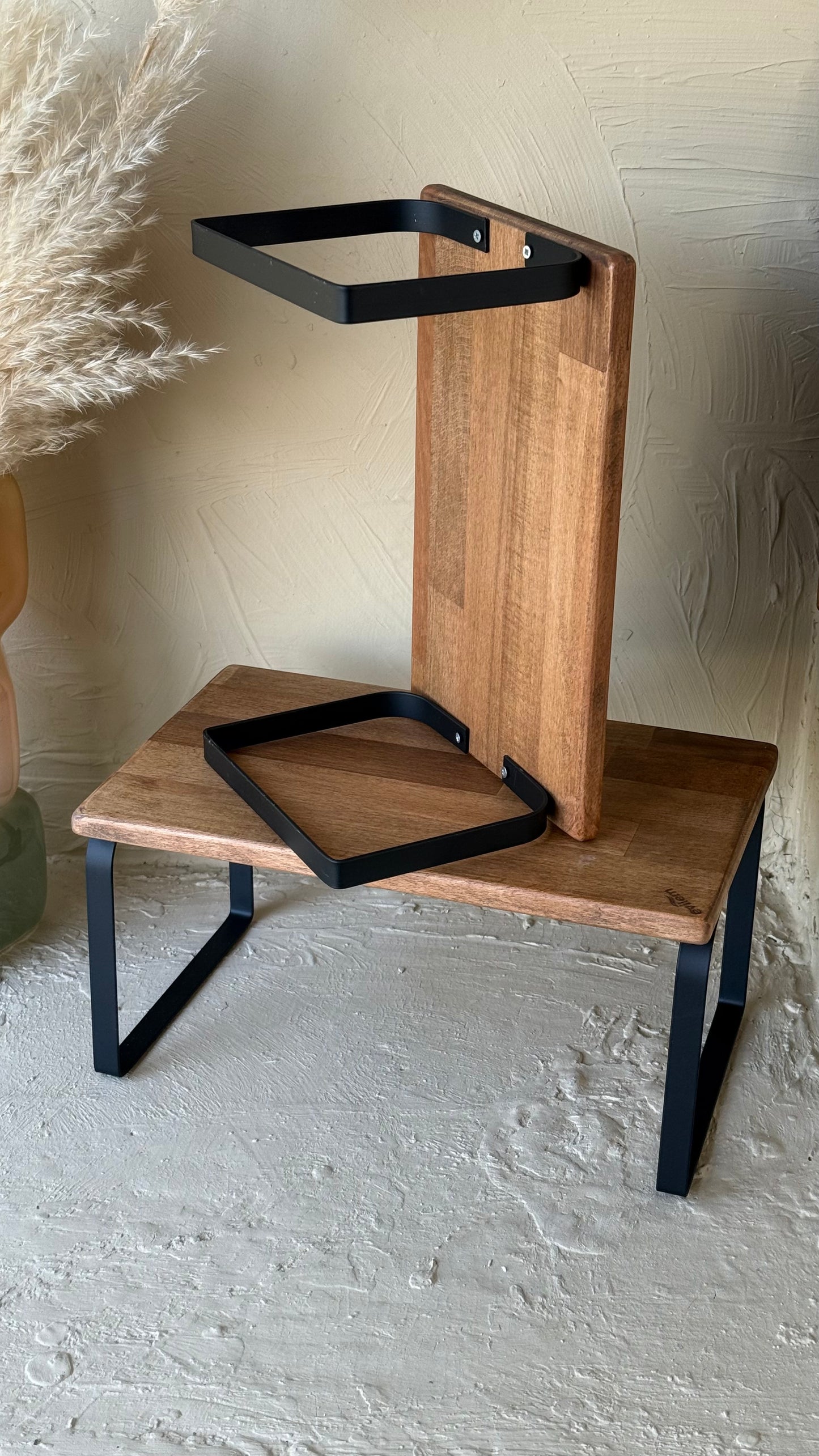 Lalezar İki Boy Metal Ayaklı Ahşap Organizer KOD:706