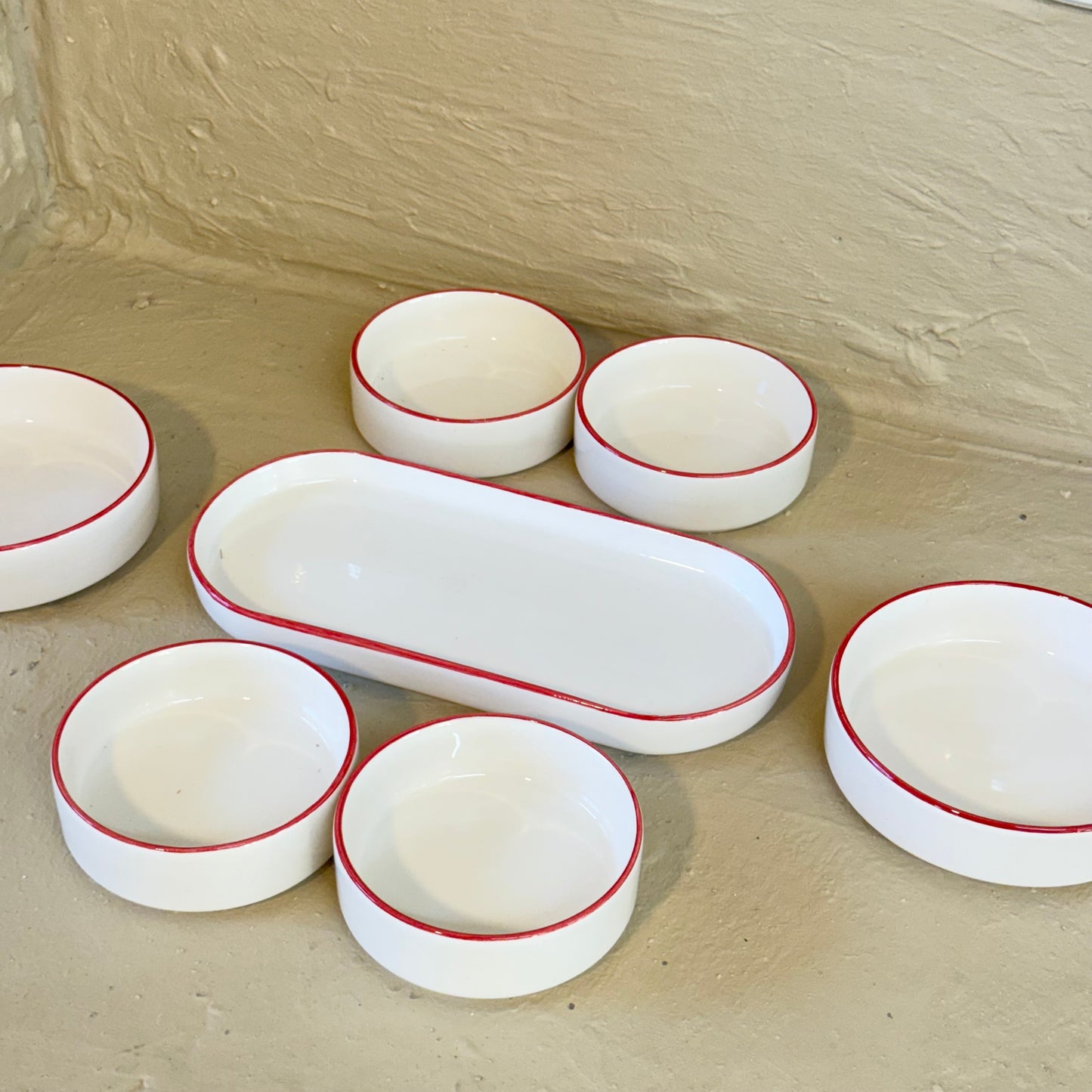 Tutku Blue Heart 14 Parça Kahvaltı Takımı Seti 6 Kişilik