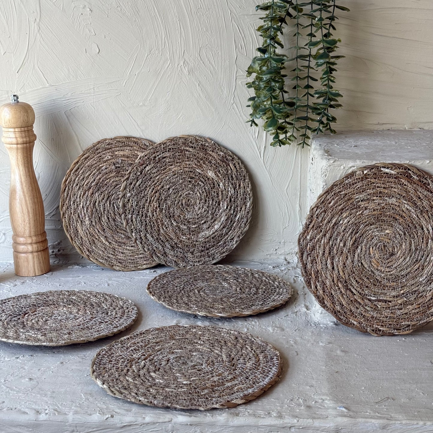 Saverly Hasır Supla Set 6 Adet 20 cm KOD:16415