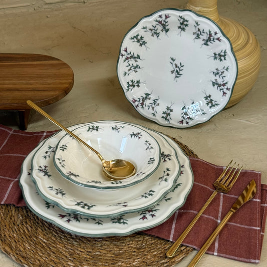 Porser 24 Parça Porselen Yemek Takımı 6 Kişilik KOD:TERRA-30302