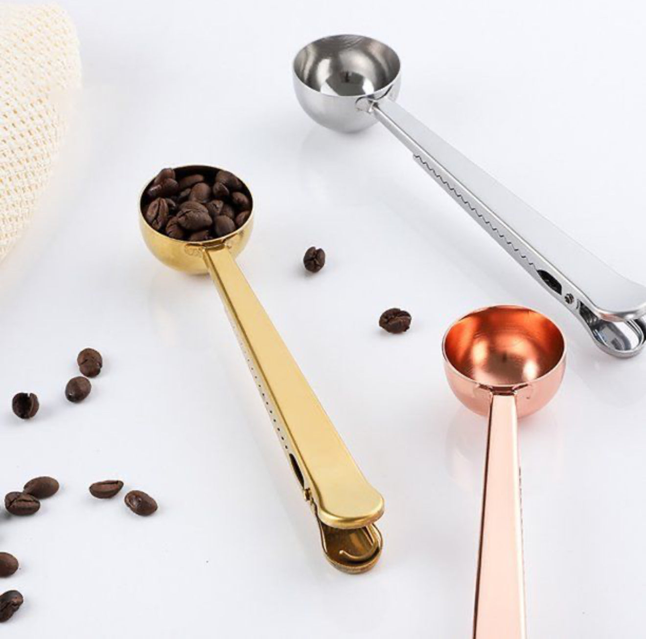 Arow Klipsli Ölçü Kaşığı Bronz Renk