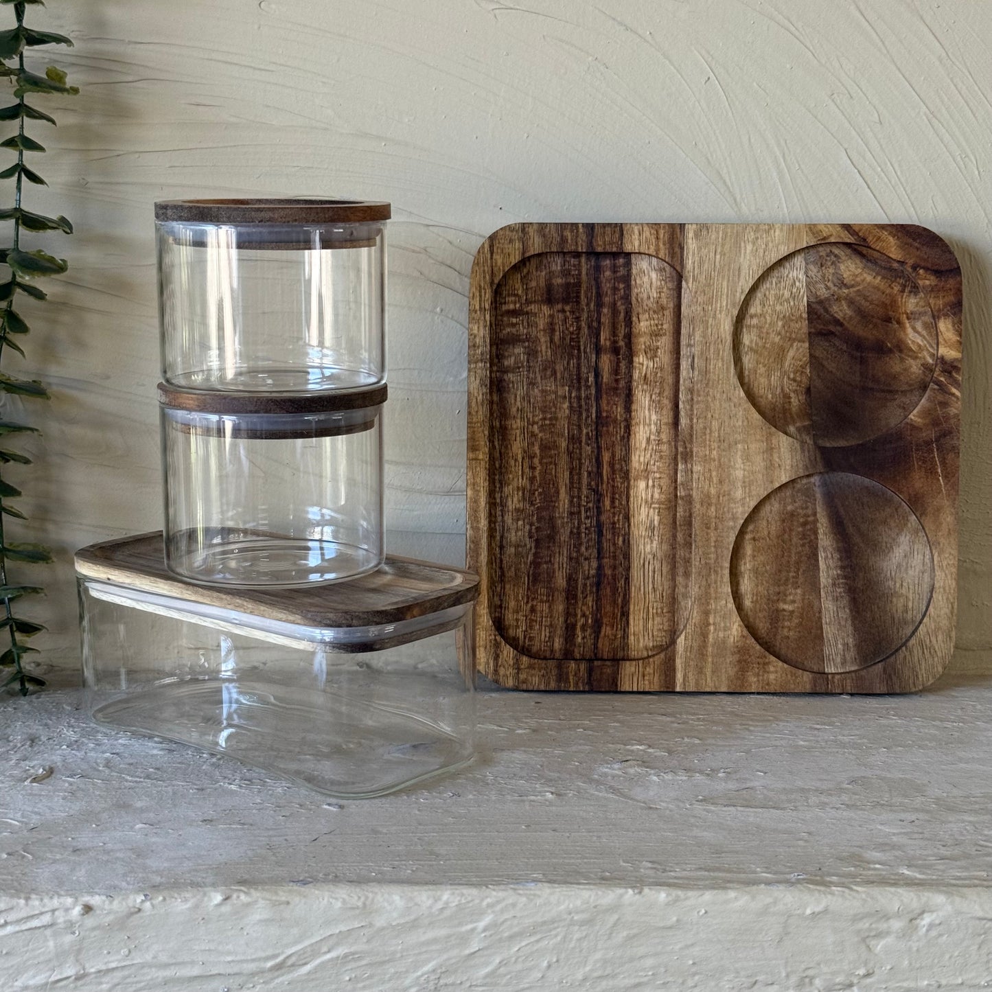 Buenally Akasya Standlı 3 Lü Kahvaltılık Seti KOD:067