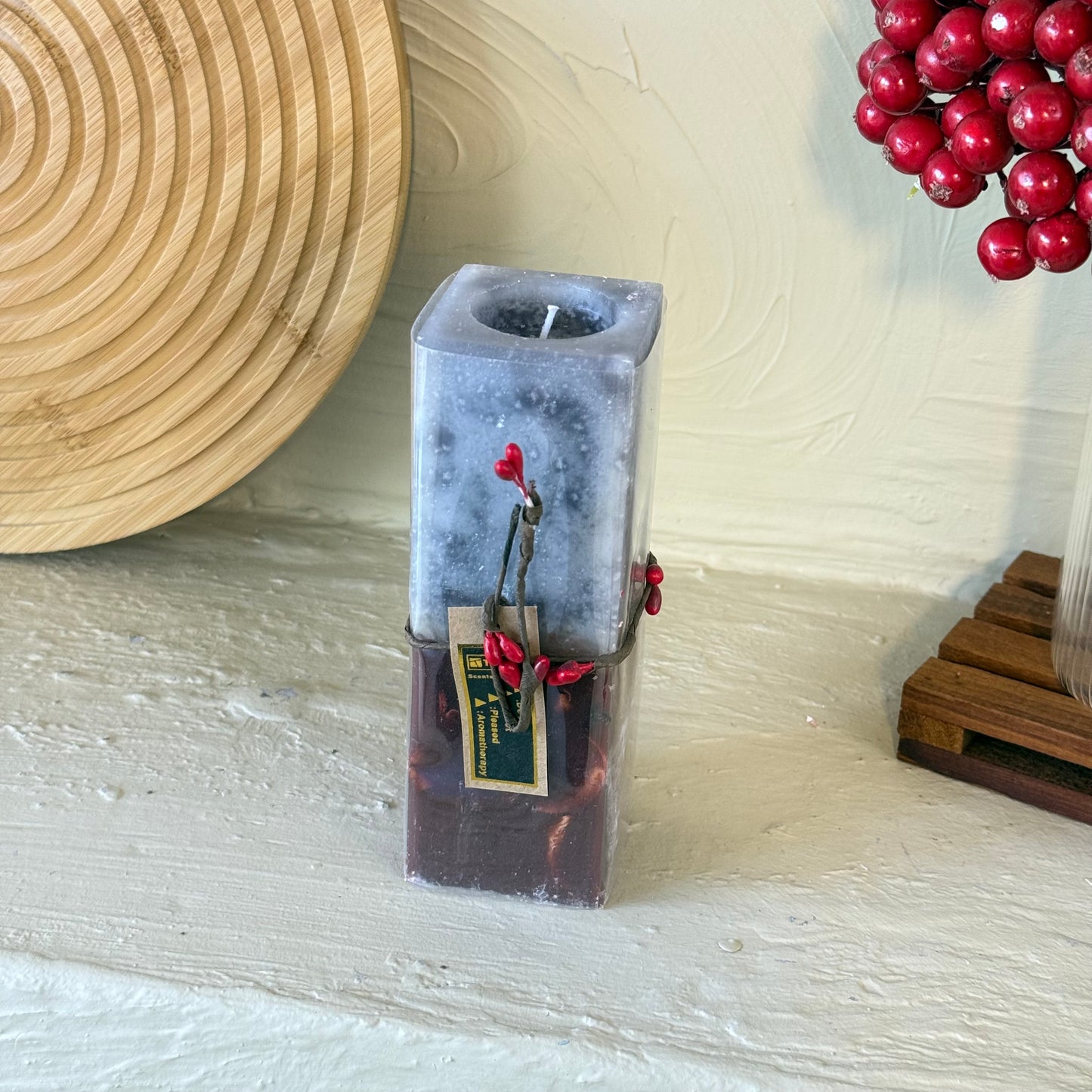 Tutku Çiftrenk Kare Mum Kokulu 3 Lü Set