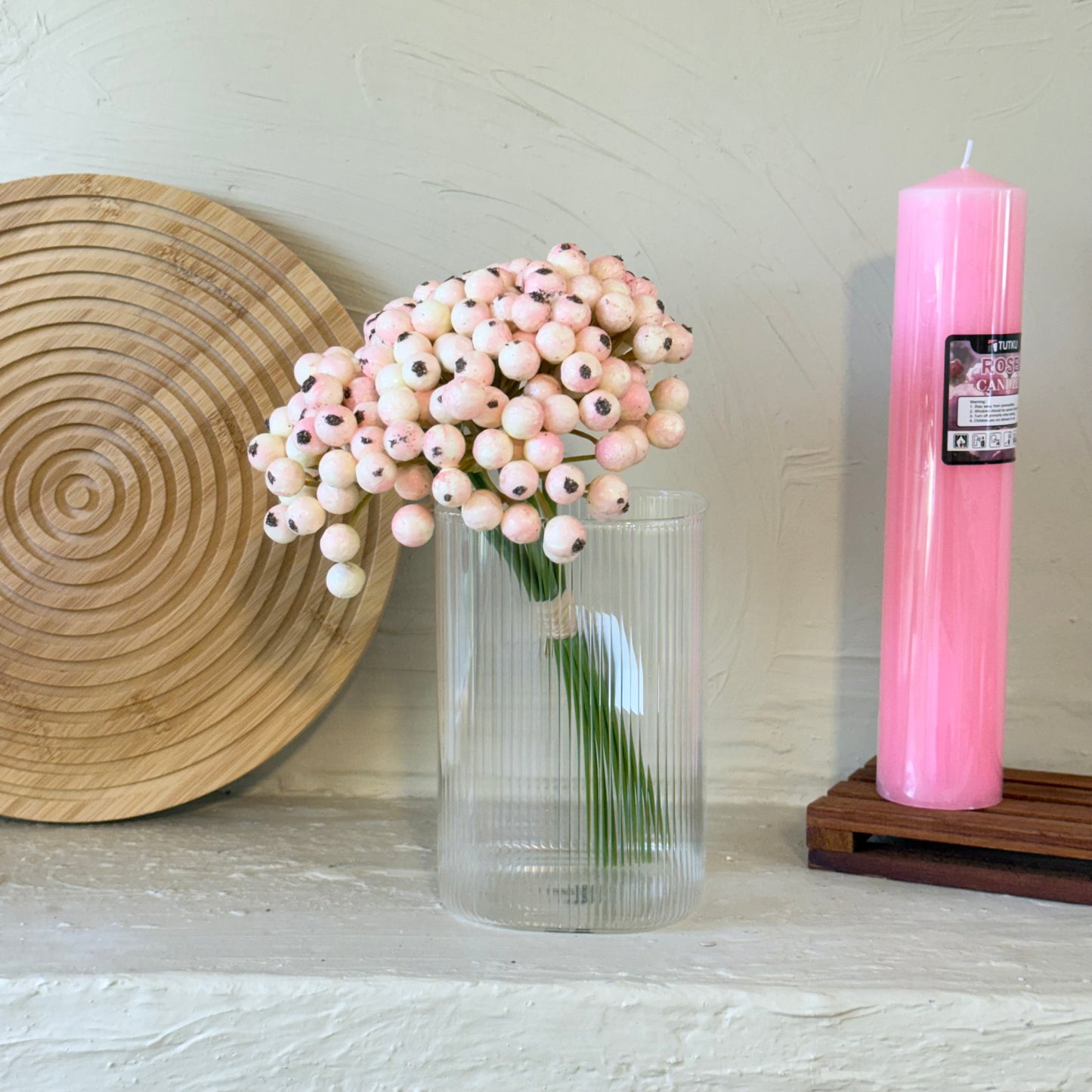 Kokina Yapay Yılbaşı Çiçeği Buket Pudra 25 cm