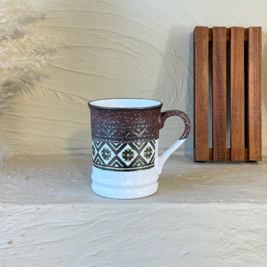 Tutku Porselen Boho Kupa 400 ml Kiremit KOD:3035