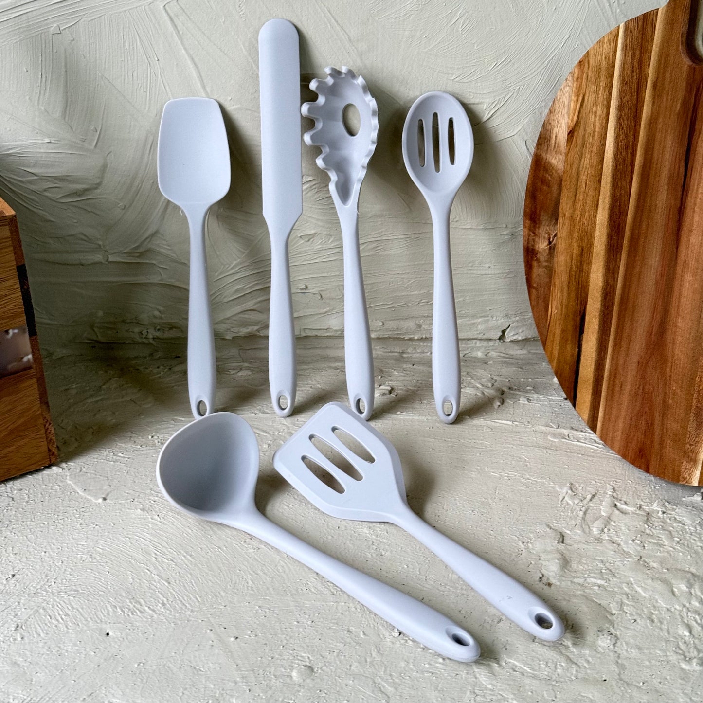 Arow 6 Parça Silikon Mutfak Seti Bej KOD:6109