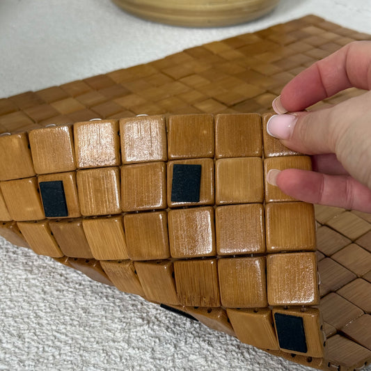 Maperlla Bambu Banyo Paspas Kaydırmaz Taban 60x41 cm KOD:110036