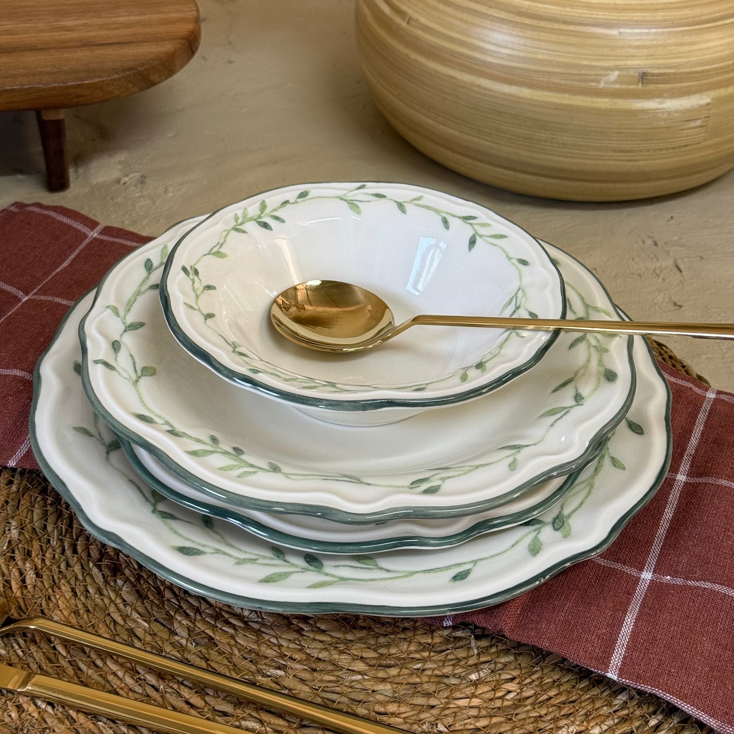 Porser 24 Parça Yemek Takımı 6 Kişilik KOD:OLİVESSA-1201