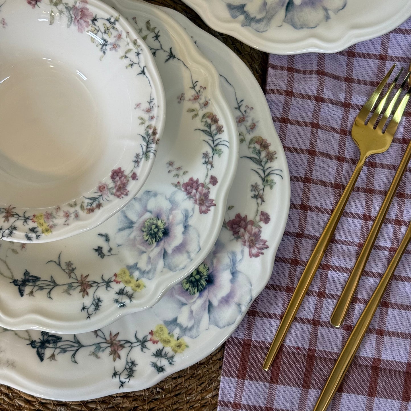 Porser Porselen 24 Parça Yemek Takımı 6 Kişilik KOD:AVELİNE-30404