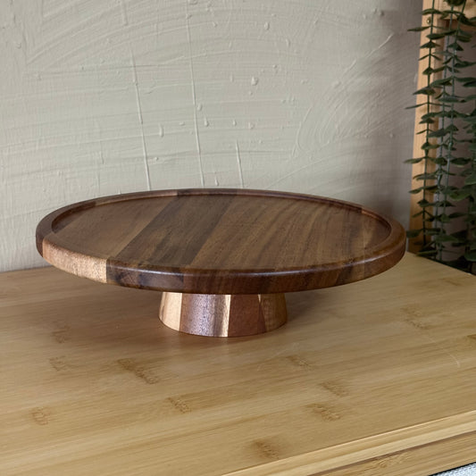 Milanny Akasya Ağacı Yuvarlak Ayaklı Sunumluk 25x25 cm KOD:143