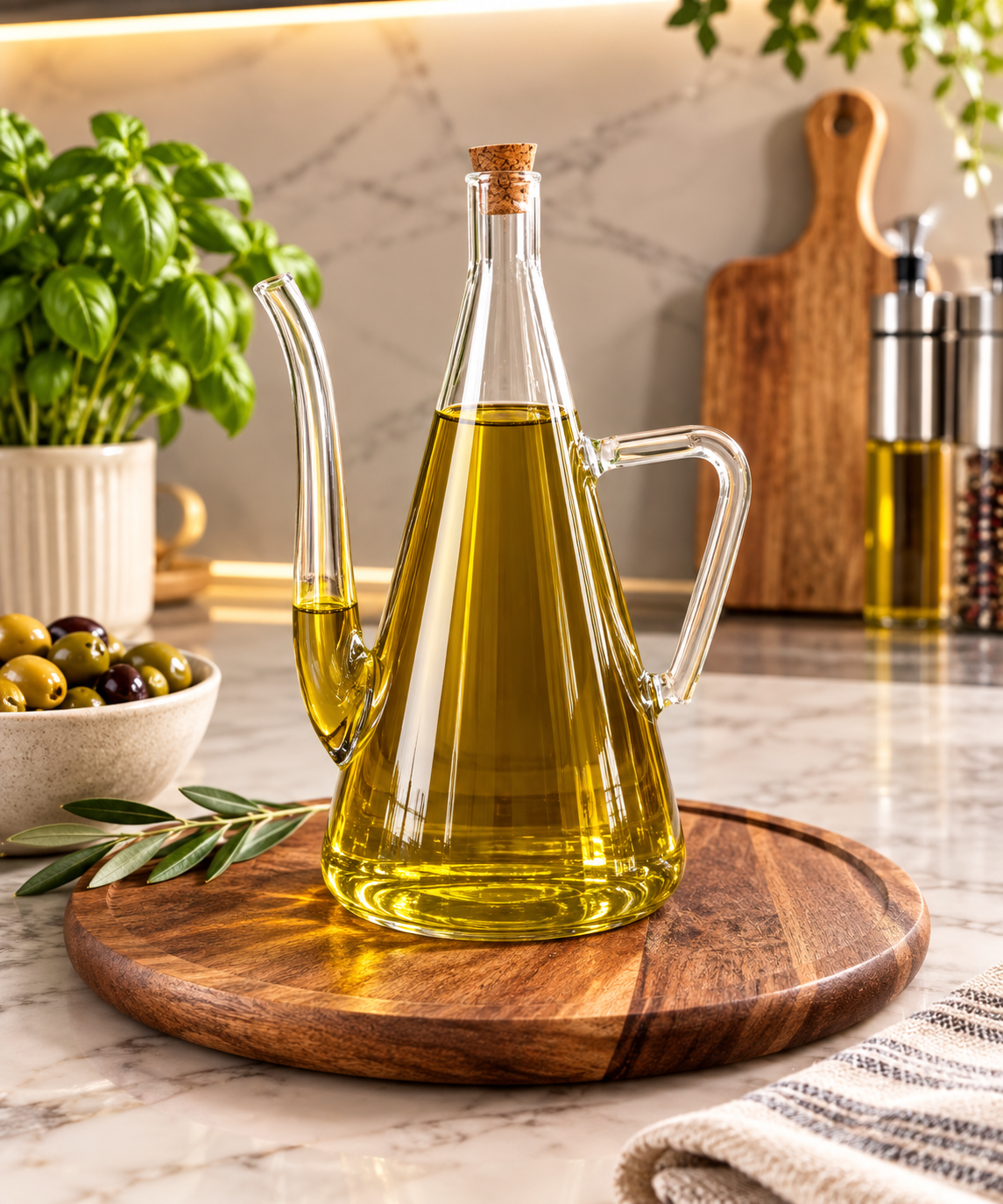 Akasya Tipalı Borosilikat Cam
Yağdanlık (500 ml) Tr-6518