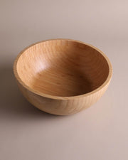 Premium Bambu Ahşap Yuvarlak Salata ve Sunum Kasesi 25x25x11 cm 1169