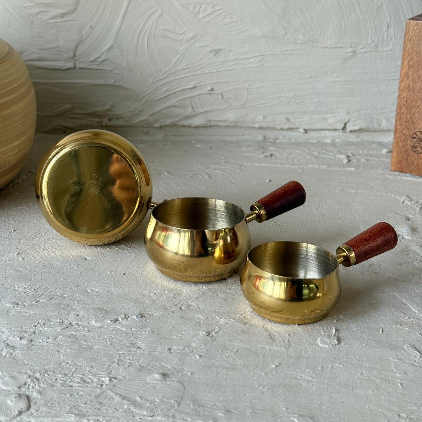 Como Çelik 3 Boy Mini Sosluk Ahşap Tutmalı 180 ml, 120 ml, 60 ml Gold KOD:5409-11-10