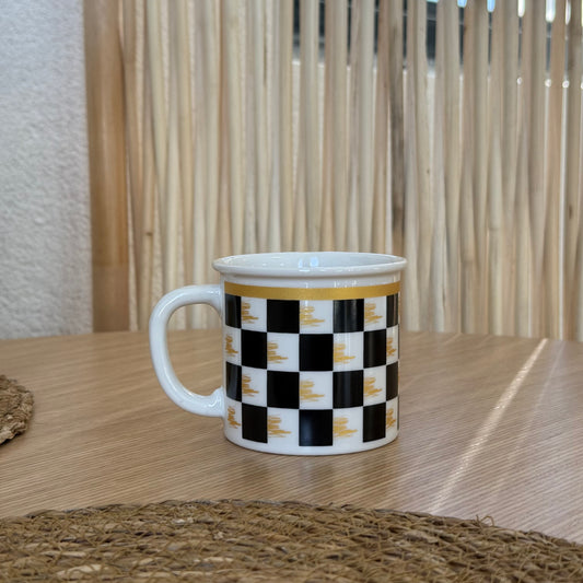 Pashally Dama Model Porselen Kupa Siyah KOD:1014