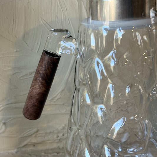 Violet Akasya Kapaklı Borosilikat Cam Sürahi 1800 ml KOD:6504