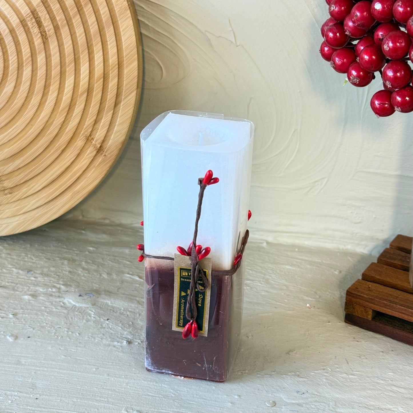 Tutku Çiftrenk Kare Mum Kokulu 3 Lü Set