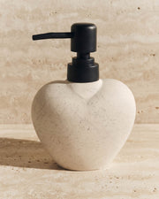 Kalp Şeklinde Seramik Sıvı Sabunluk 280 ml Krem 3884 (Kopya)