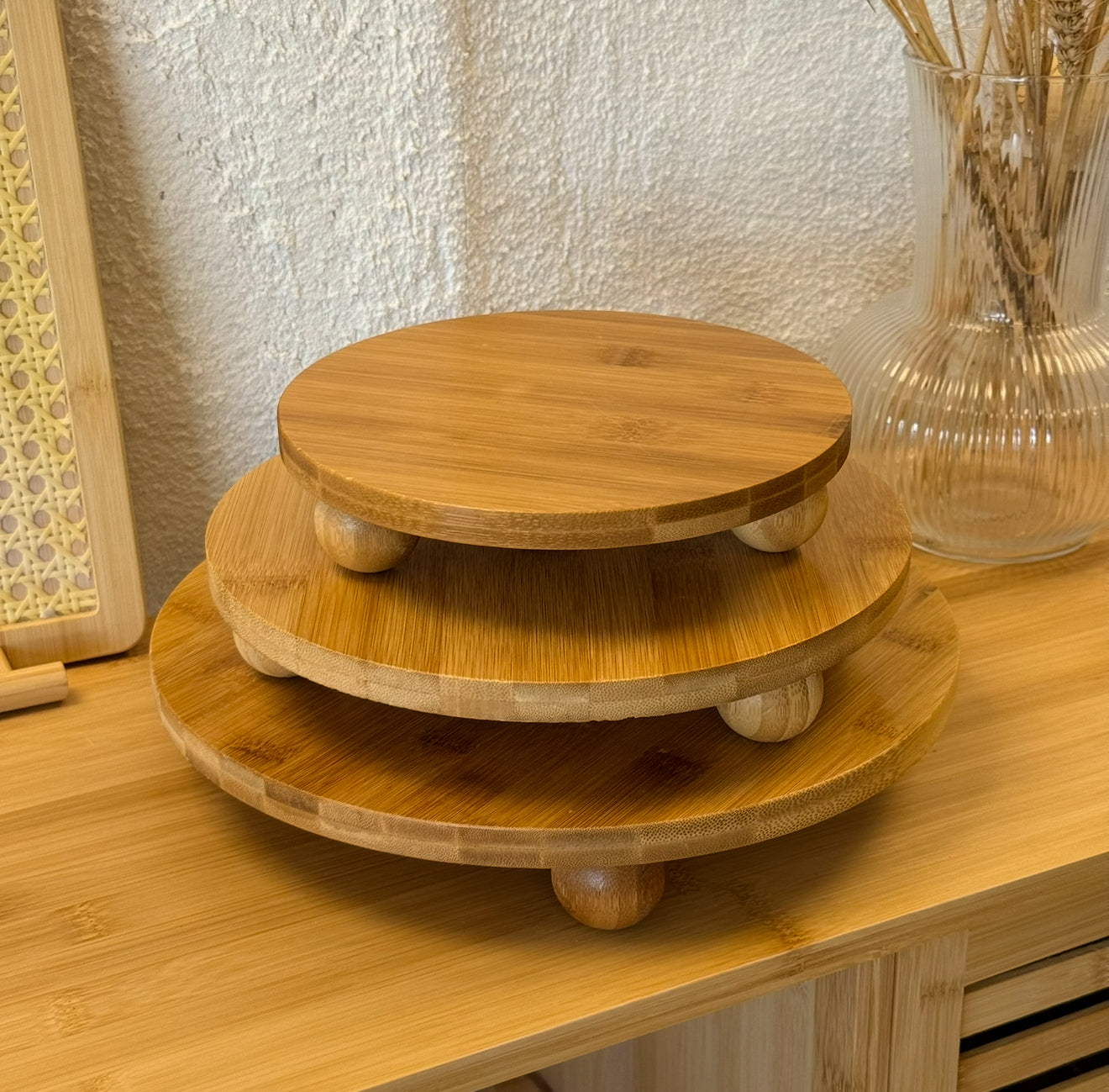 SVR 3 Boy Top Ayaklı Yuvarlak Sunumluk Seti