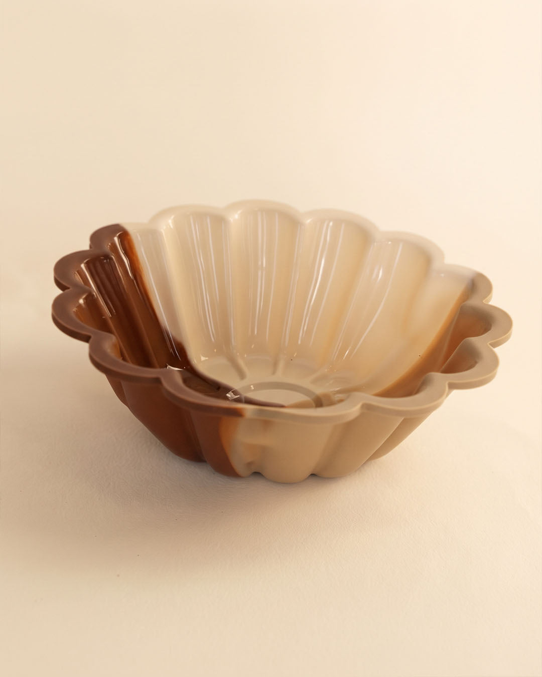 Dalgalı Dilimli Pastel Renk Geçişli Silikon Pasta ve Kek Kalıbı K1608