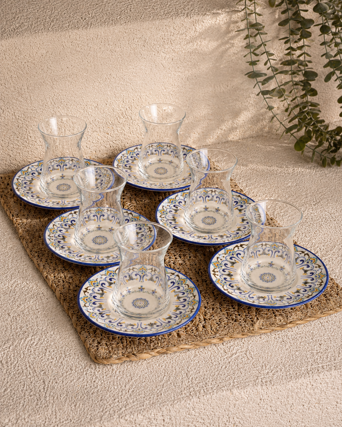 Pashally 6 lı Çay Bardağı Seti Kod:0953