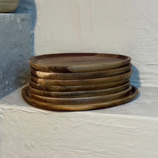 Milay Akasya Ağacı Oval Sunumluk Kahvaltılık Seti 7 Parça KOD:182