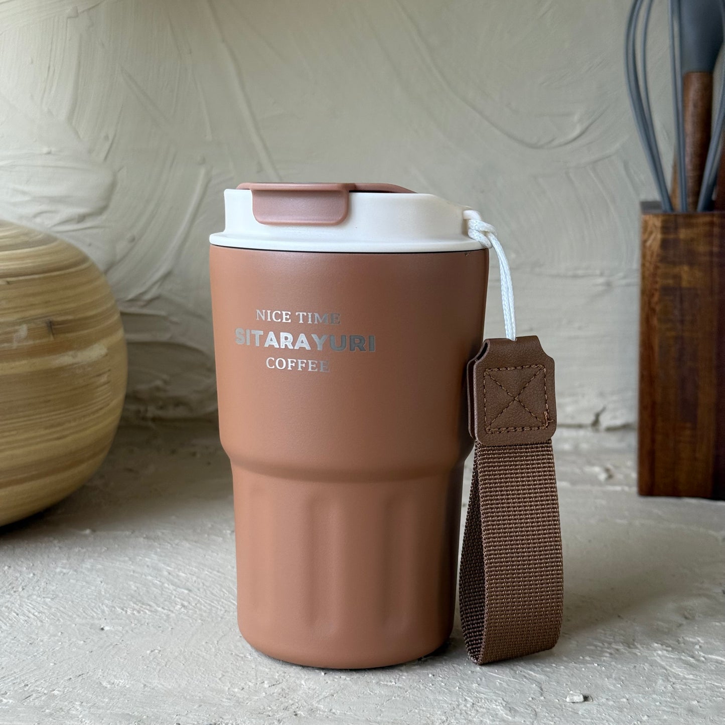 Sitarayuri Termos Bardağı Kahve Rengi 360 ml