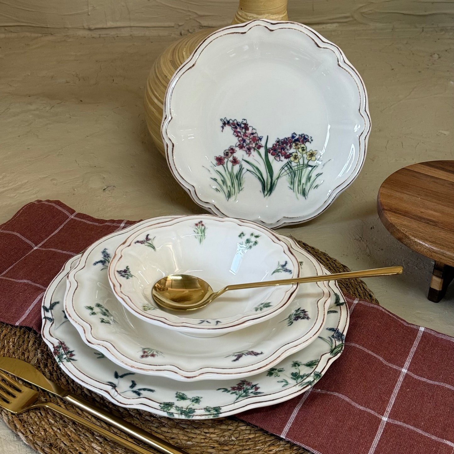 Porser 24 Parça Yemek Takımı 6 Kişilik KOD:AMBER-1056