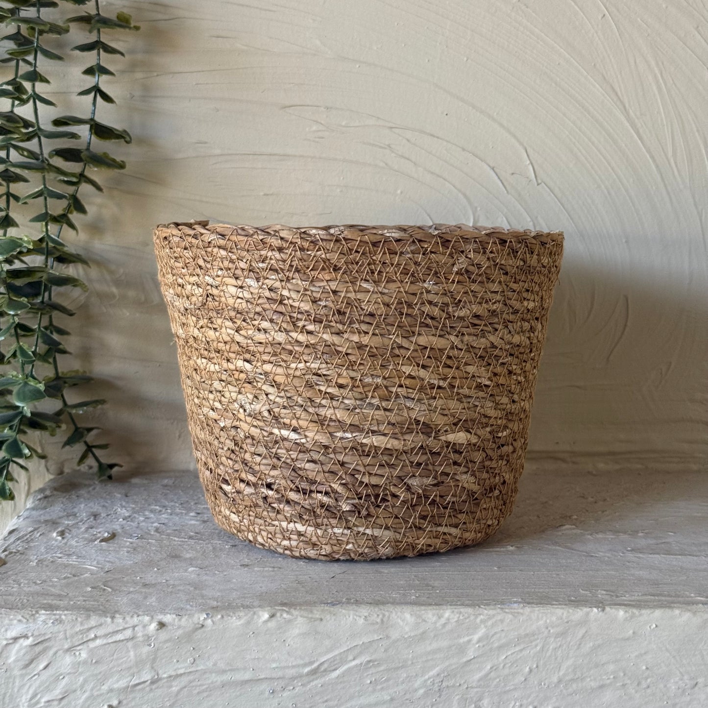 Savelly Hasır Saksı Sepet Poşetli  Naturel KOD:16709