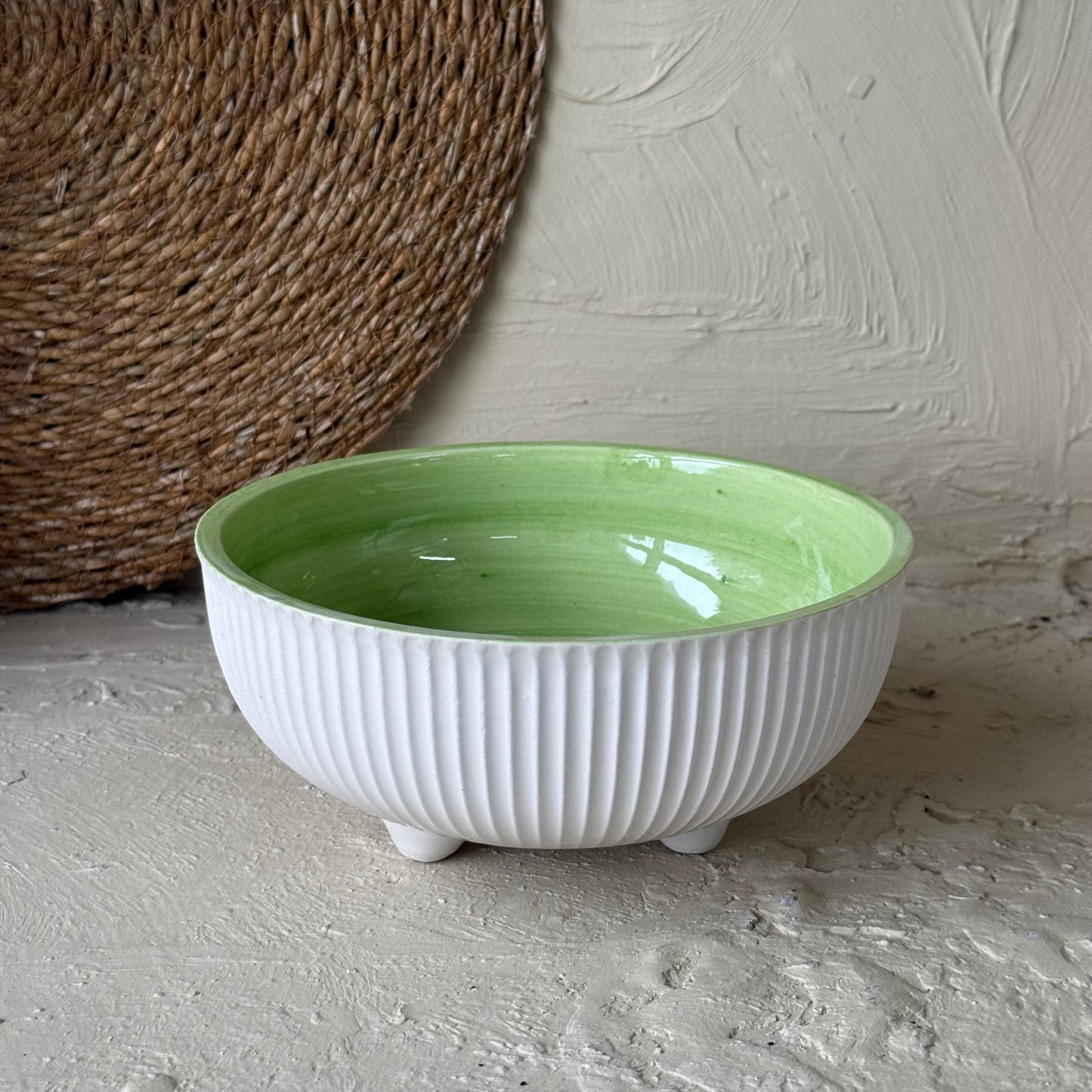 Pasha Çift Renkli Seramik Kase Yeşil KOD:1078