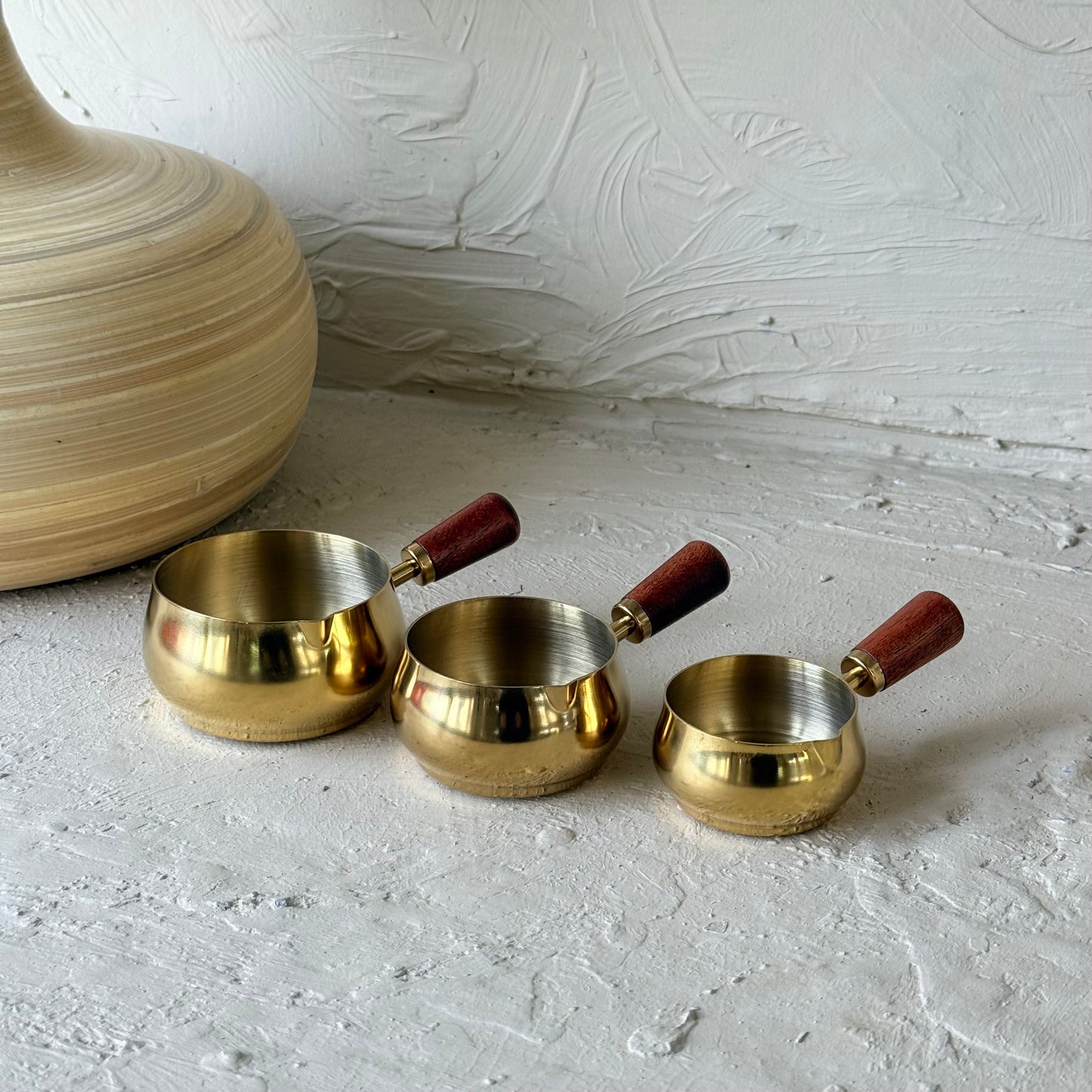 Como Çelik 3 Boy Mini Sosluk Ahşap Tutmalı 180 ml, 120 ml, 60 ml Gold KOD:5409-11-10