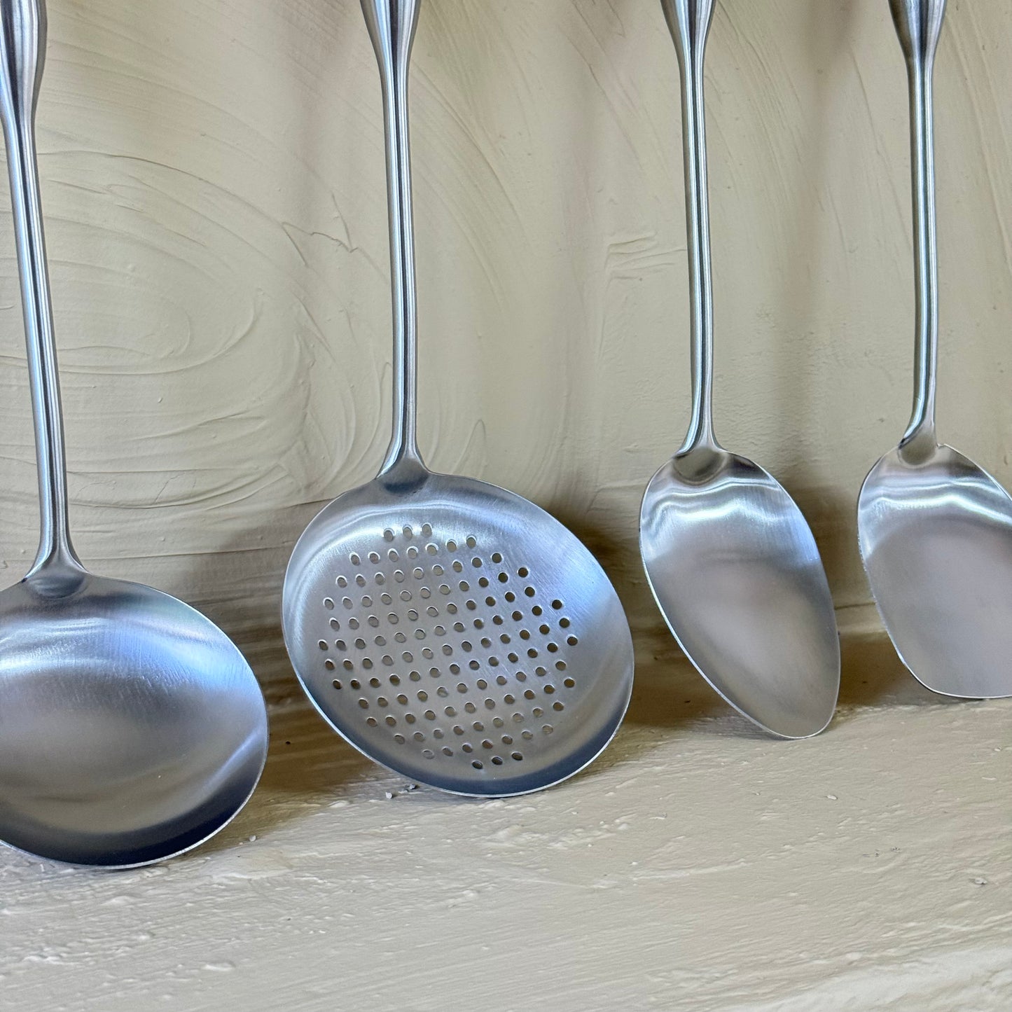 Yakut Çelik Mutfak Servis Seti Gümüş 4 Parça