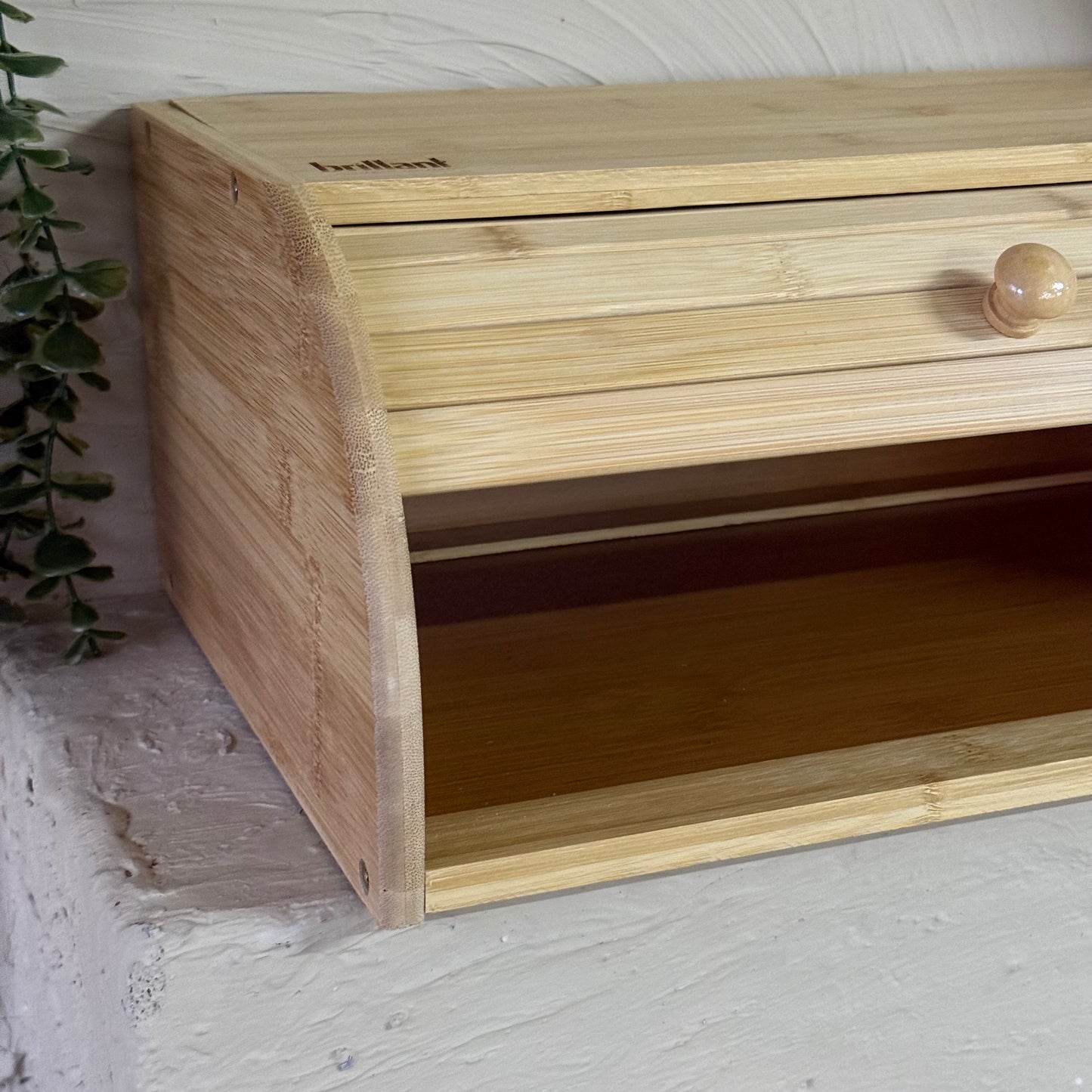 Diamond Bambu Sürgülü Kapak Ekmeklik KOD:6589