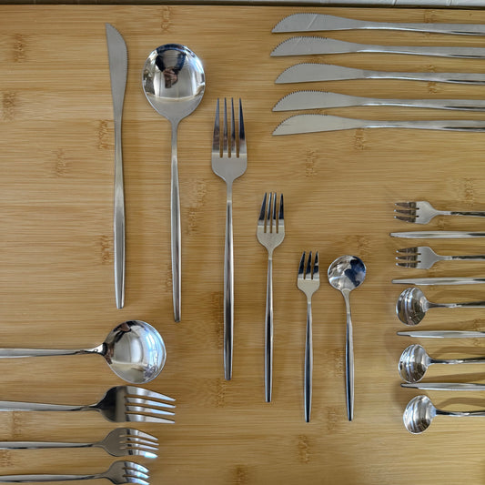 ZRA Ç.K.B Seti 6 Kişilik 36 Parça Gümüş