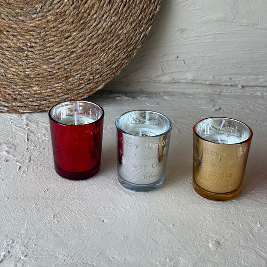 Tutku Cam Bardak Kokulu Mum Seti 3 Renk KOD:40987