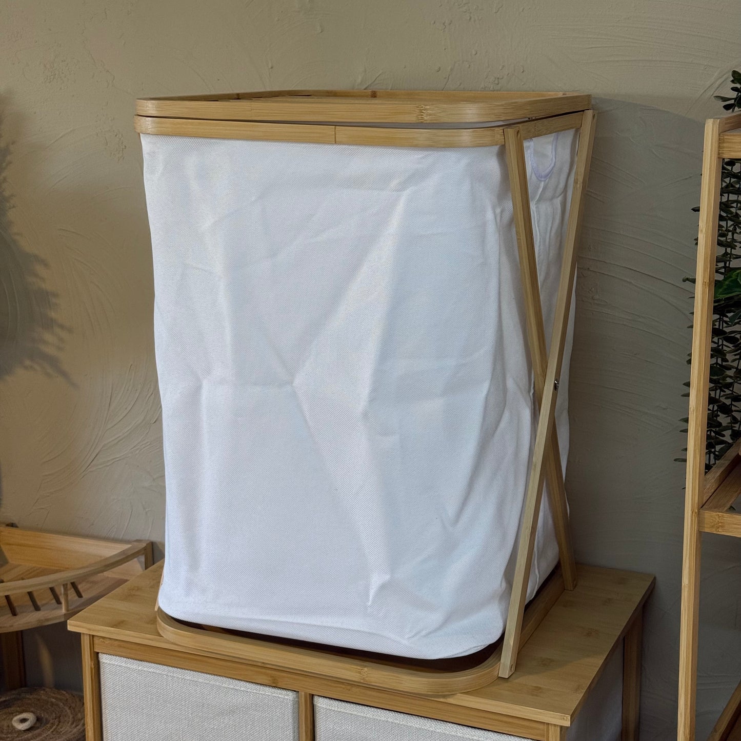 PNL Bambu Kirli Çamaşır Sepeti KOD:9035