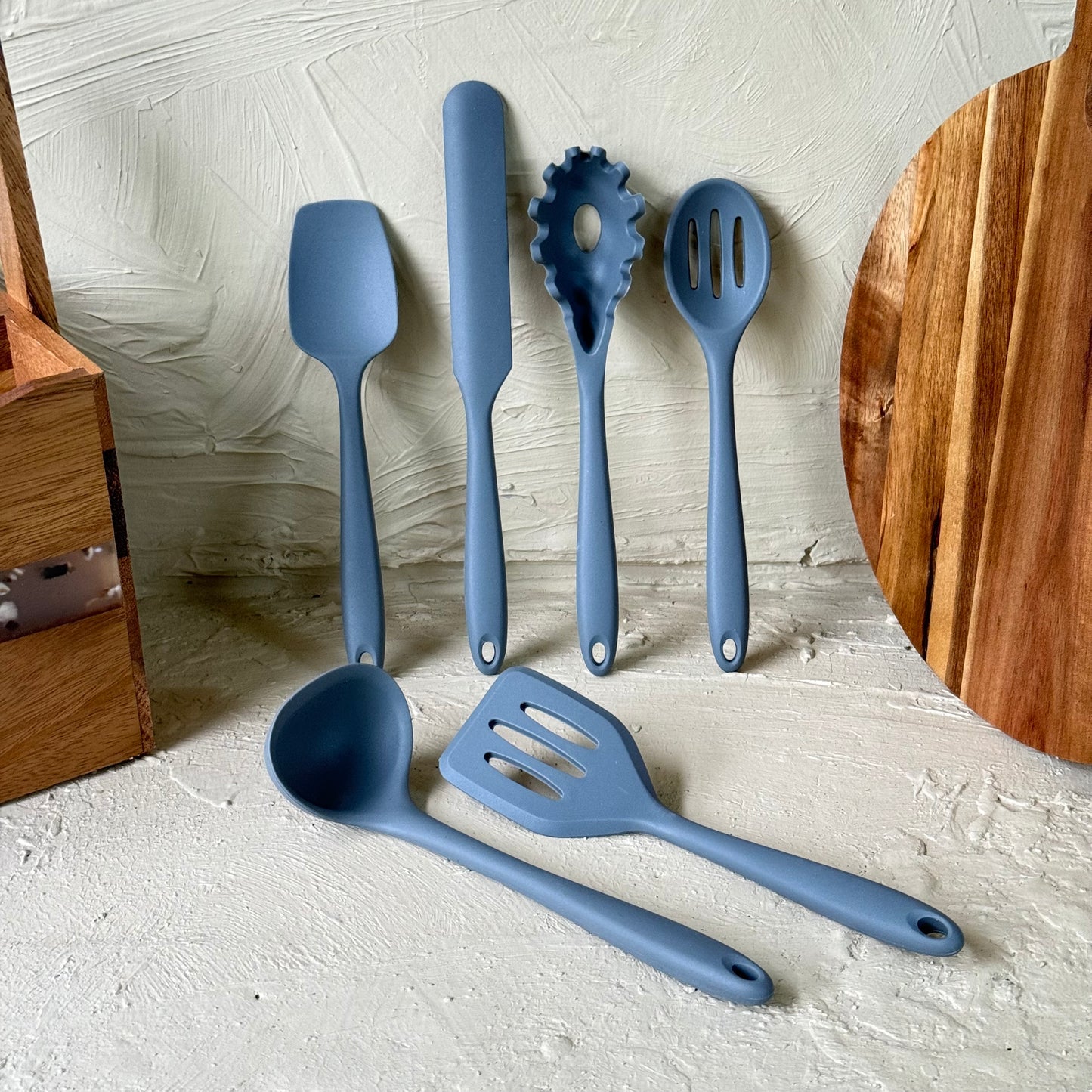 Arow 6 Parça Silikon Mutfak Seti Gri KOD:6109