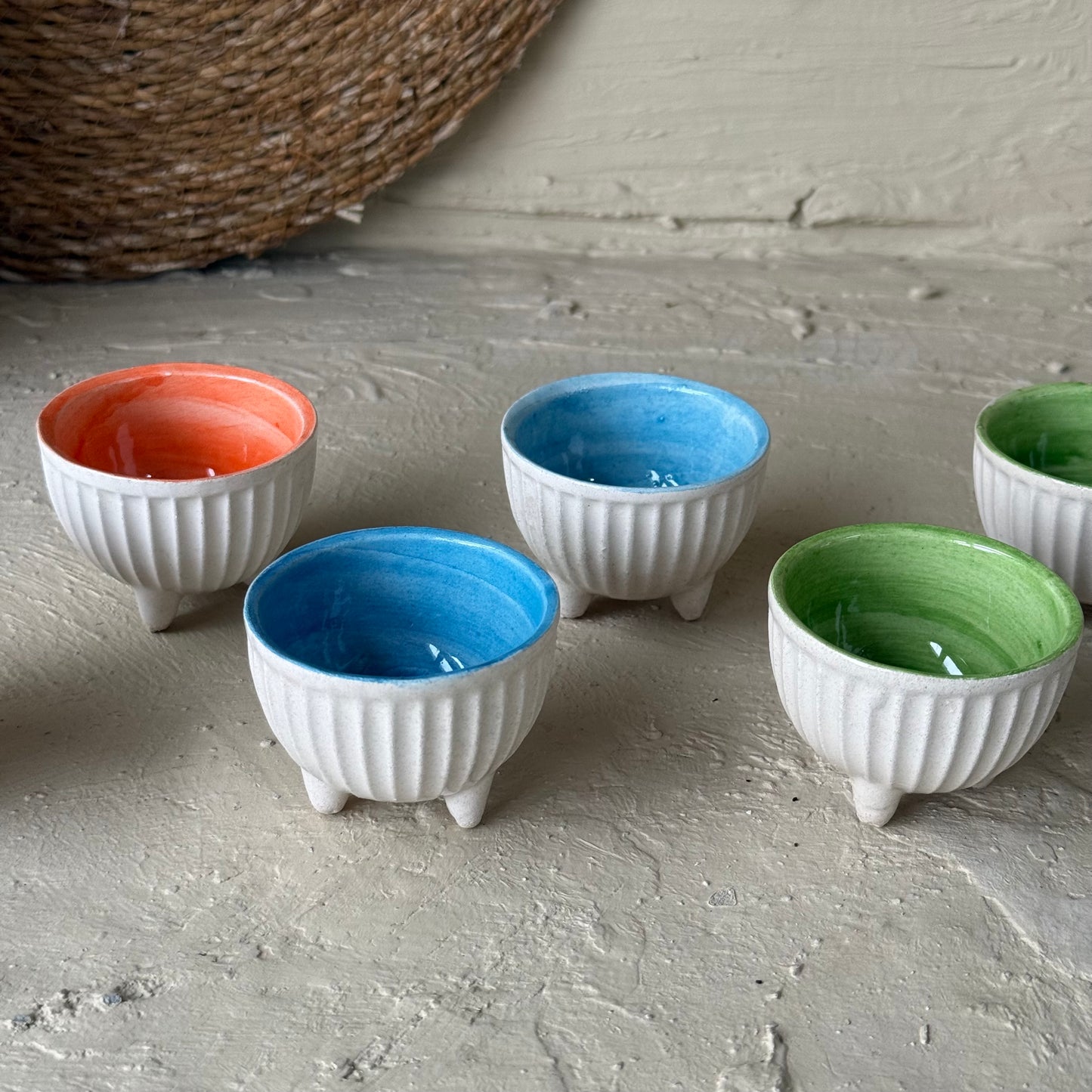 Pasha Çift Renkli Seramik 6 Lı Lokumluk Seti KOD:0779