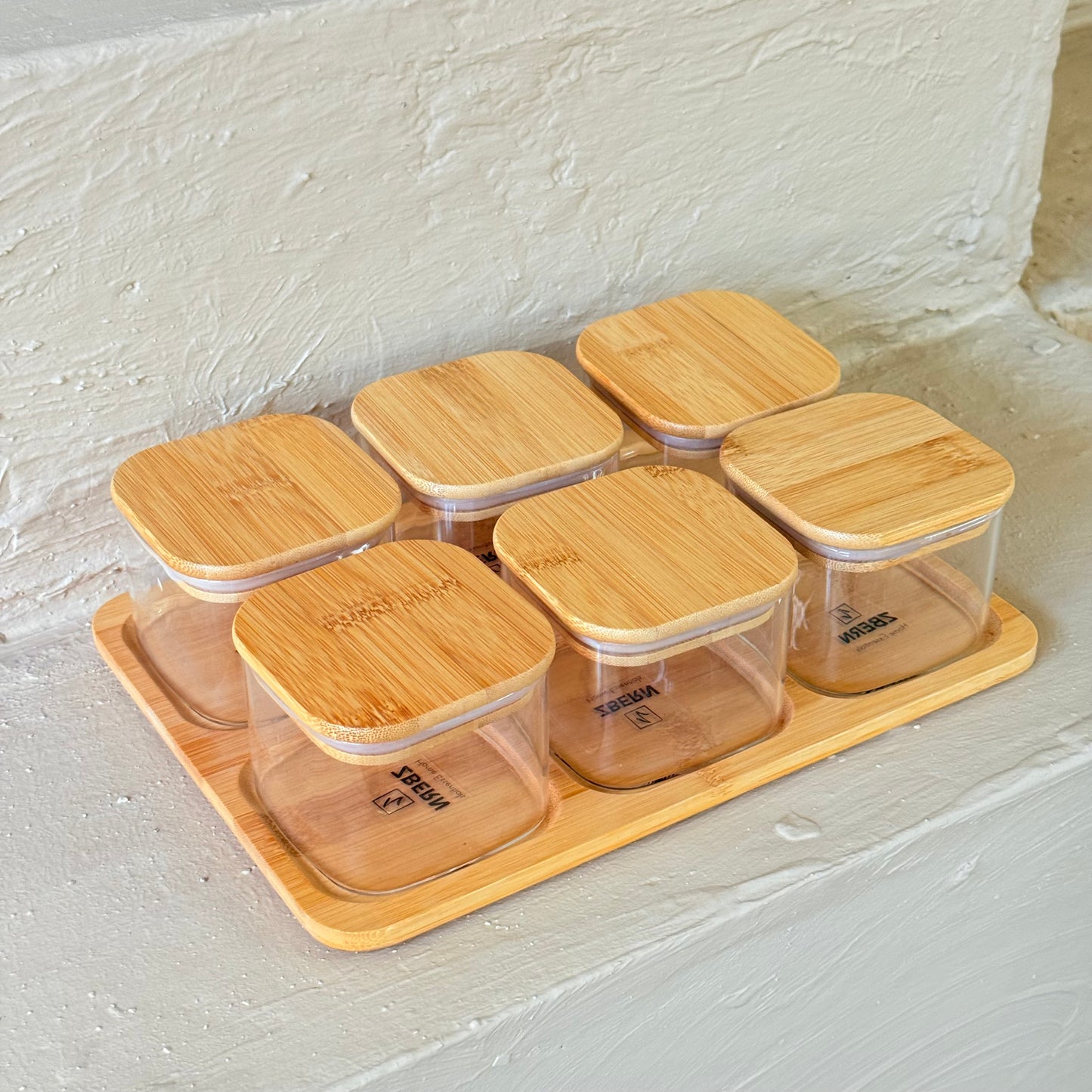 ZBERN Bambu Standlı 6 Lı Kahvaltılık Seti KOD:2049