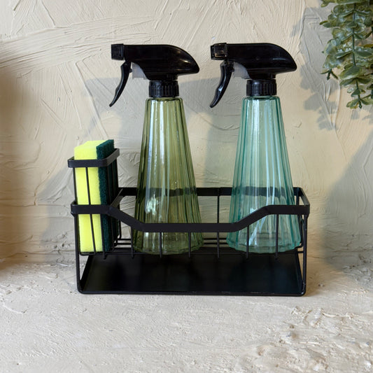 Bolly Metal Standlı Fısfıs İkili Cam Sıvı Sabunluk KOD:8101