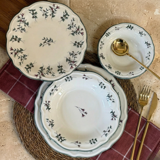 Porser 24 Parça Porselen Yemek Takımı 6 Kişilik KOD:TERRA-30302