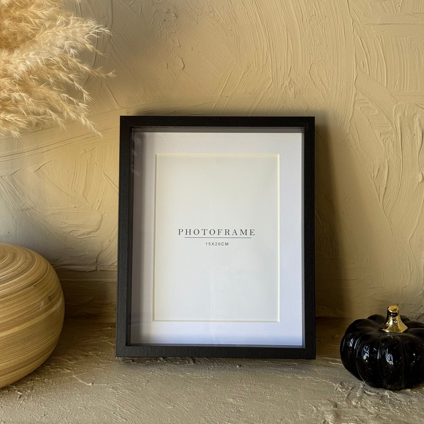 Tutku Çift Camlı Çerçeve 15x20 cm Siyah-Beyaz KOD:3181