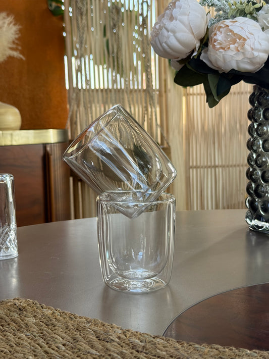 Pero Double Wall Borosilikat Çift Cidarlı İkili Kulplu Kupa Seti 350 ml KOD:15182