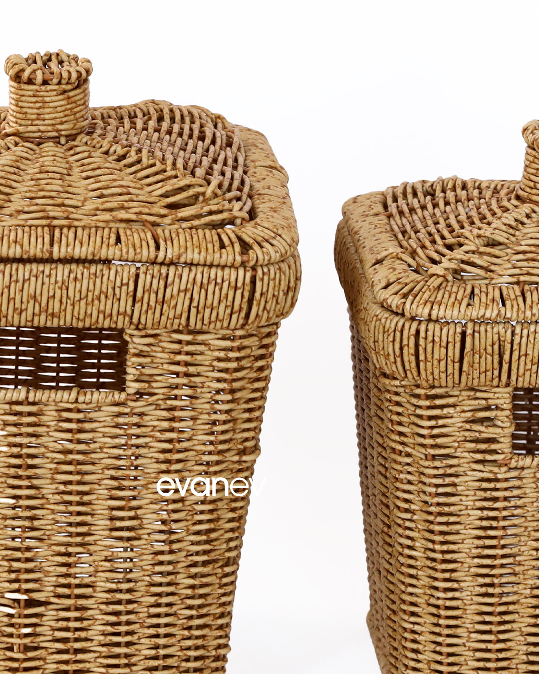 Wls Rattan 3 Boy Kare Patates Soğanlık Seti SR208